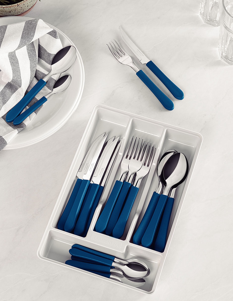 Set cubiertos de acero inoxidable 25 piezas
