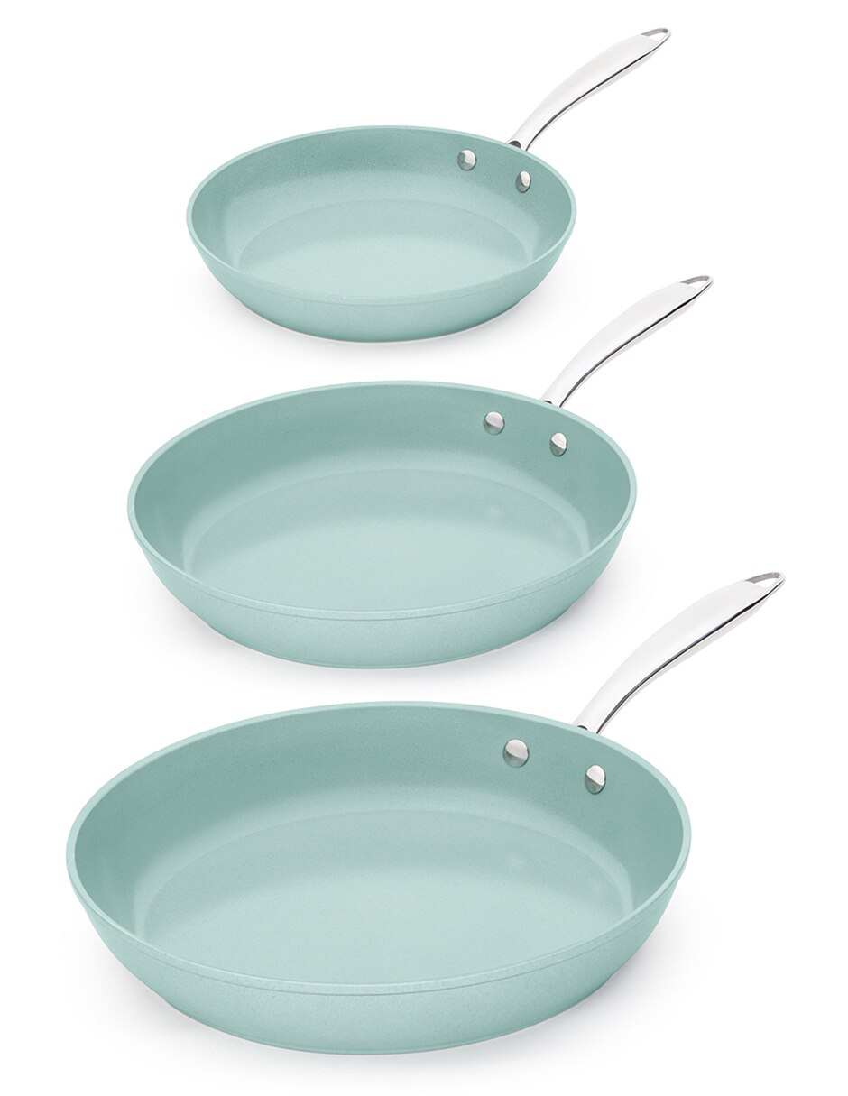 Set de sartenes con tapa de aluminio 3 piezas 3