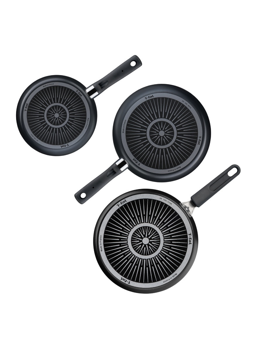 Set de sartenes Hard Titanium de aluminio 3 piezas