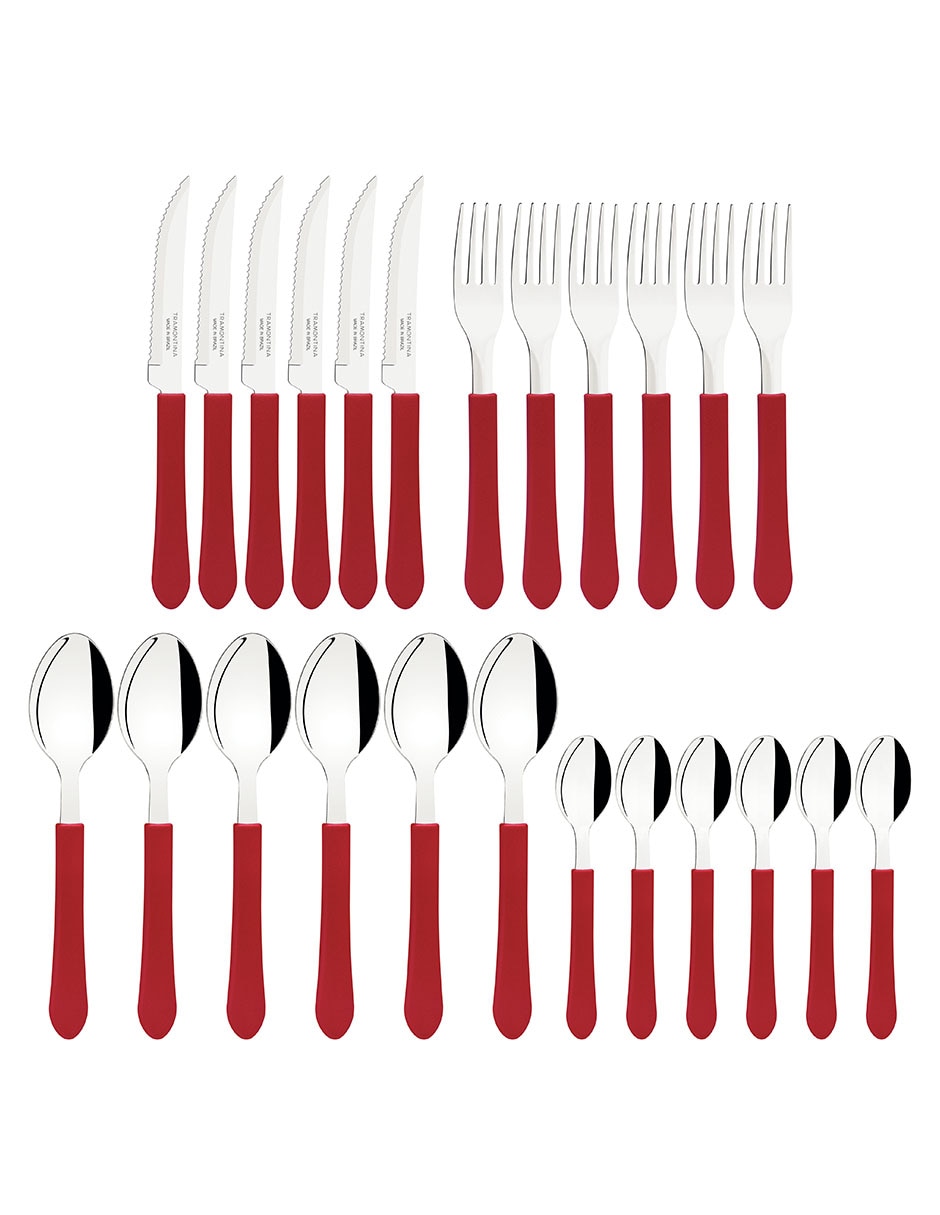 Set cubiertos leme de acero inoxidable 25 piezas
