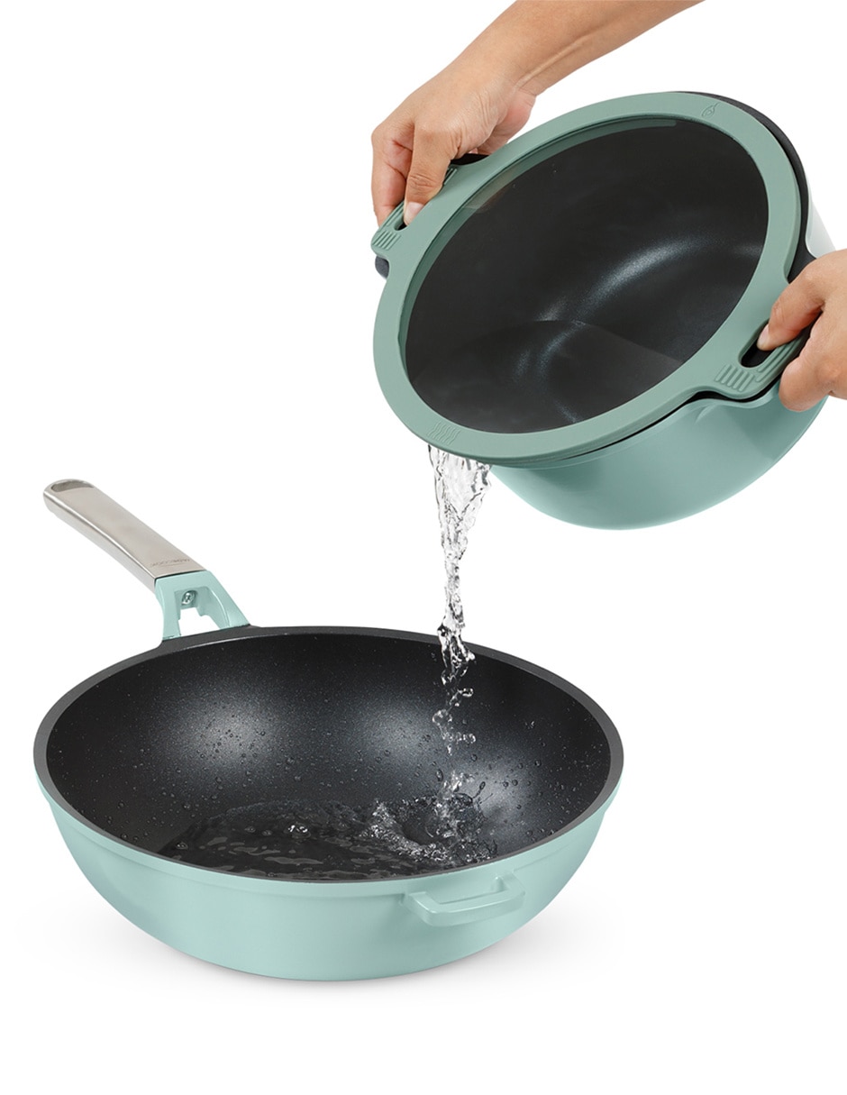 Sartén Wok de aluminio anodizado