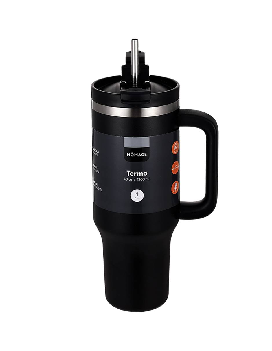 Termo de acero inoxidable con tapa a presión 1.2 L Termo de acero inoxidable con tapa a presión 1.2 L
