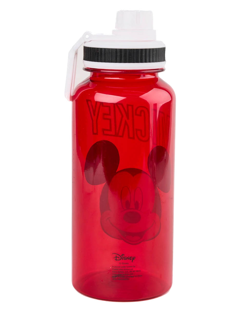 Botella de agua Siglo XXI de plástico Mickey Mouse con tapa rosca 946 ml