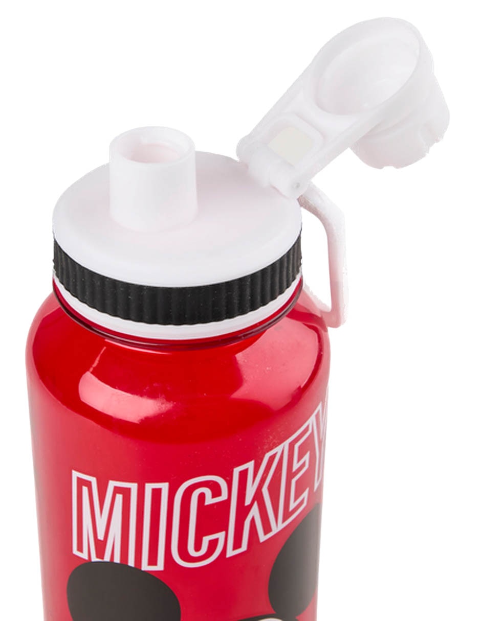 Botella de agua Siglo XXI de plástico Mickey Mouse con tapa rosca 946 ml
