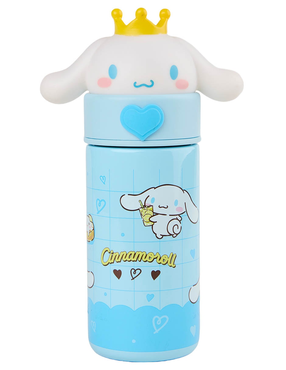 Termo Siglo XXI de acero inoxidable Cinnamoroll con tapa rosca 350 ml
