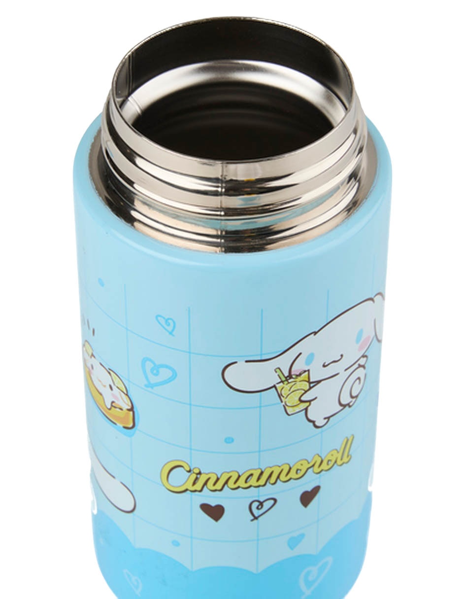 Termo Siglo XXI de acero inoxidable Cinnamoroll con tapa rosca 350 ml