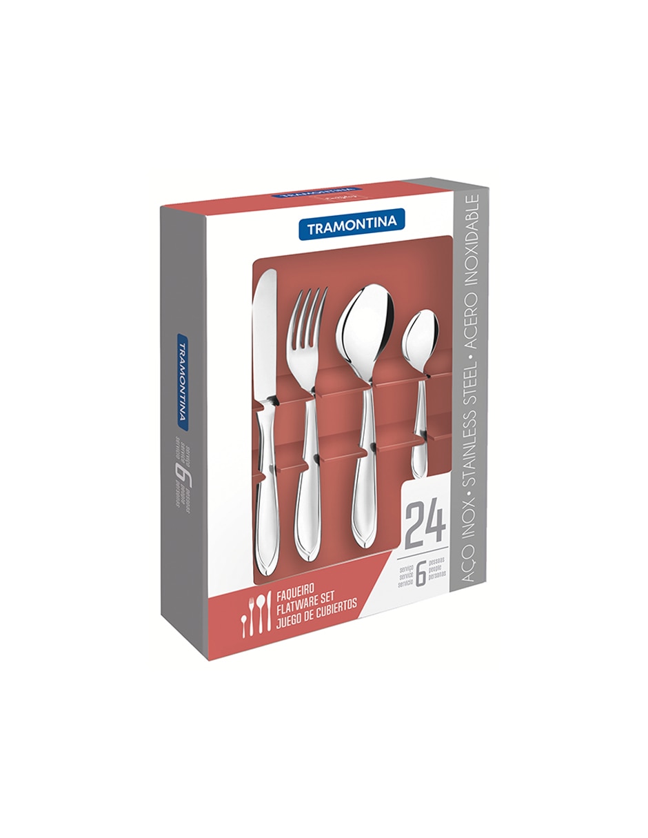 Set cubiertos laguna de acero inoxidable 24 piezas 3