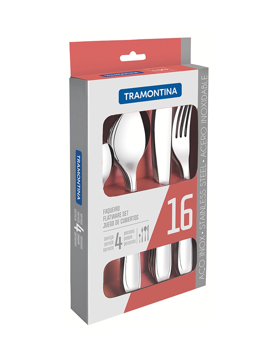 Set cubiertos de acero inoxidable 16 piezas