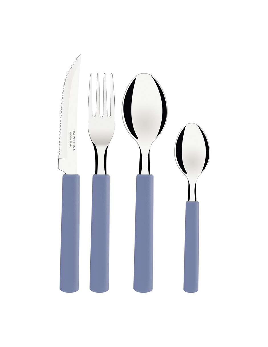 Set cubiertos gamboa de acero inoxidable 16 piezas 4