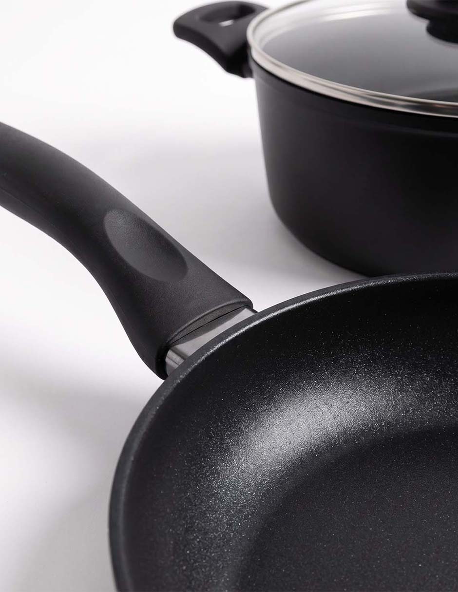 Batería de cocina de aluminio antiadherente convencional Batería de cocina de aluminio antiadherente convencional
