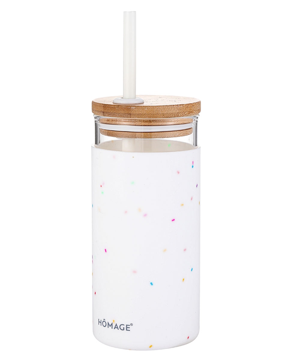 Termo Homage de vidrio con tapa a presión 530 ml