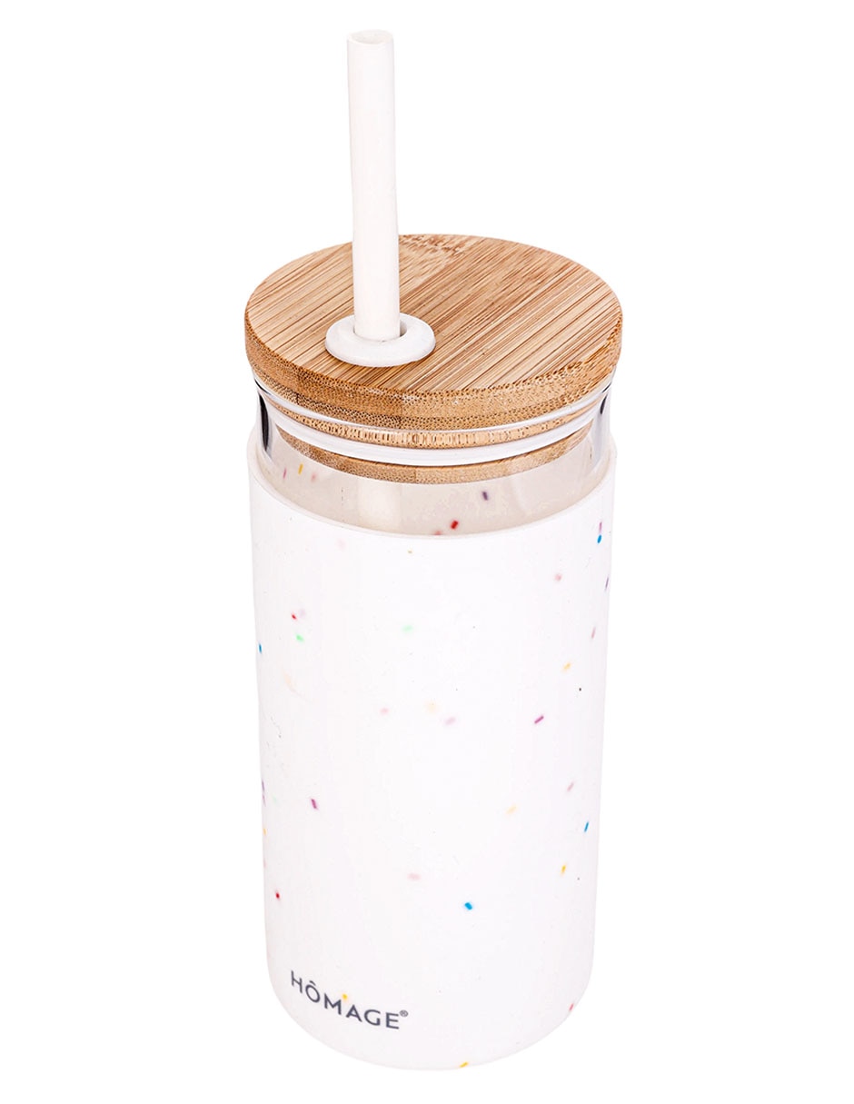 Termo Homage de vidrio con tapa a presión 530 ml
