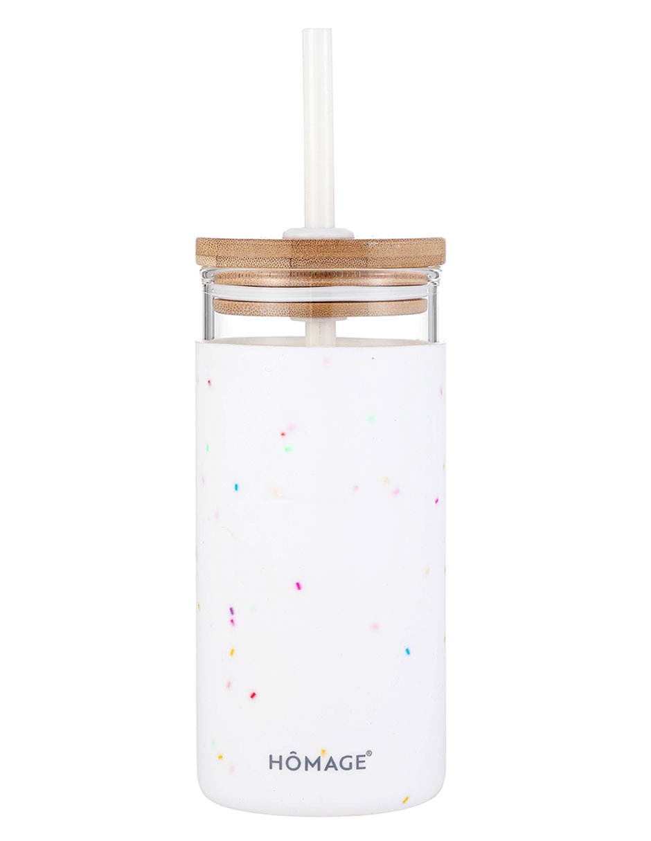Termo Homage de vidrio con tapa a presión 530 ml