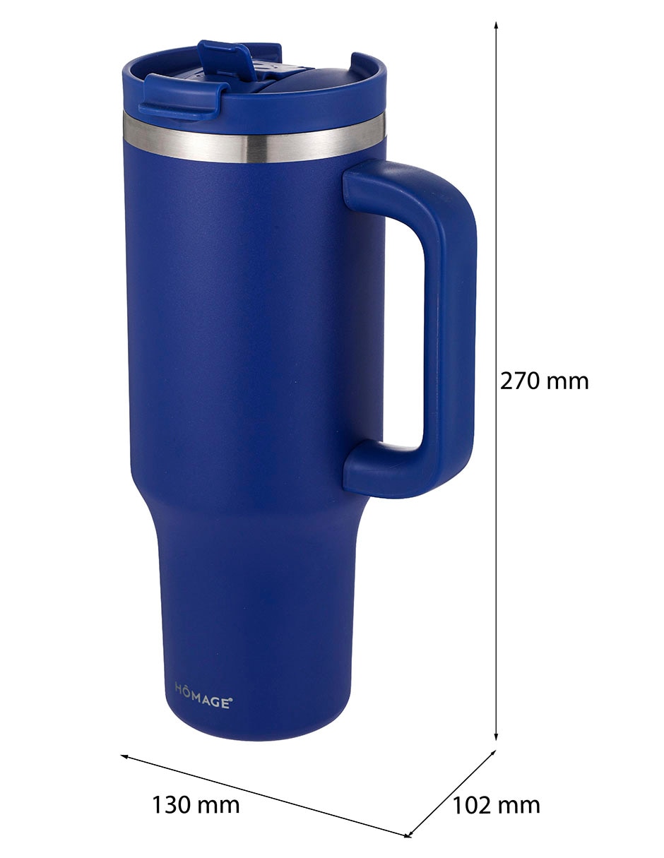 Termo De Acero Inoxidable Con Tapa A Presión 1.2 L 8