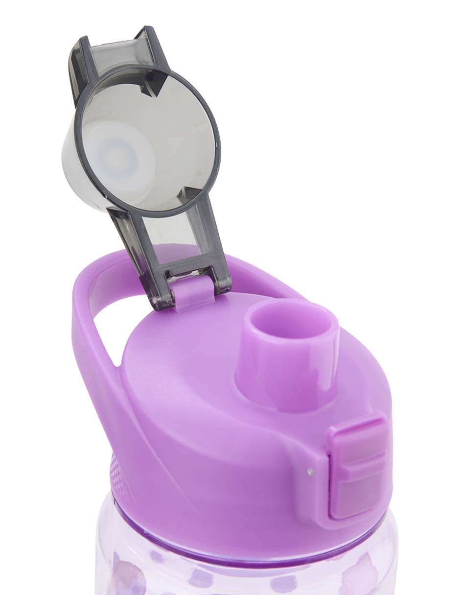 Botella de agua Siglo XXI Kuromi con tapa push pull 1L
