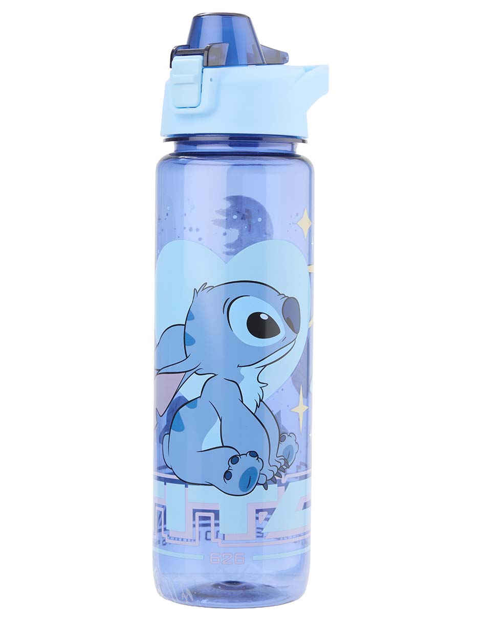 Botella de agua Siglo XXI Stitch con tapa push pull 1 L