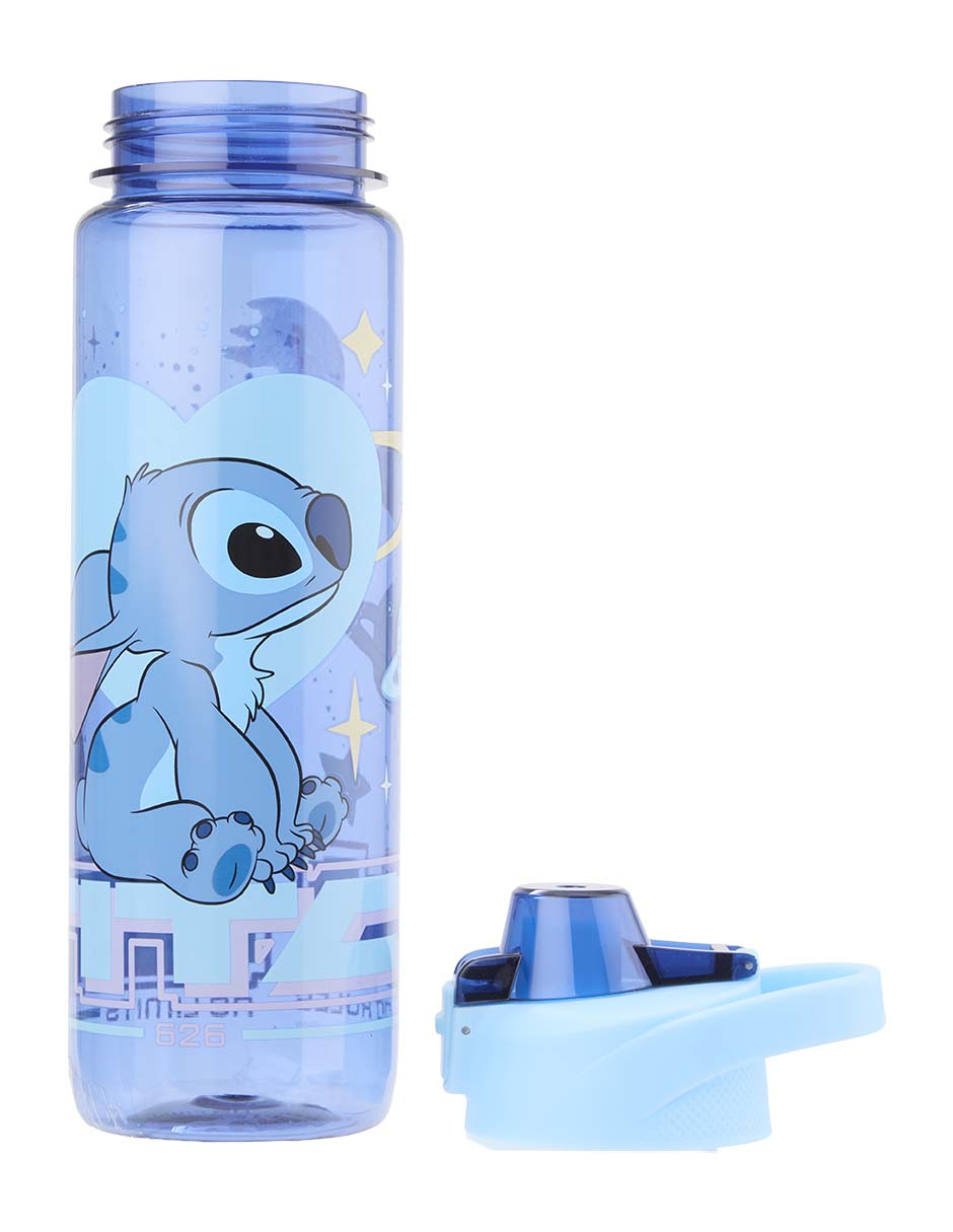 Botella de agua Siglo XXI Stitch con tapa push pull 1 L