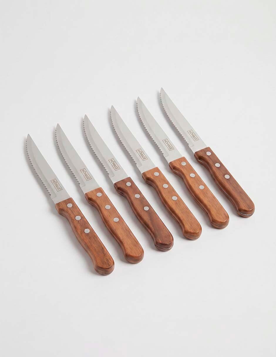 Set de cuchillos carnicero Bamboo 6 piezas 2