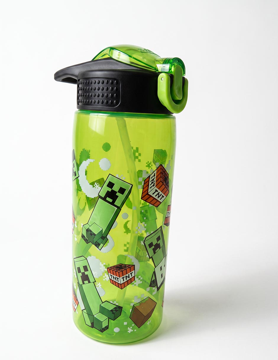 Botella de agua de plástico con tapa push pull 739 ml