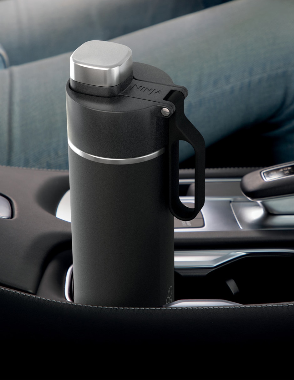 Termo Ninja de acero inoxidable con tapa flip top 709 ml