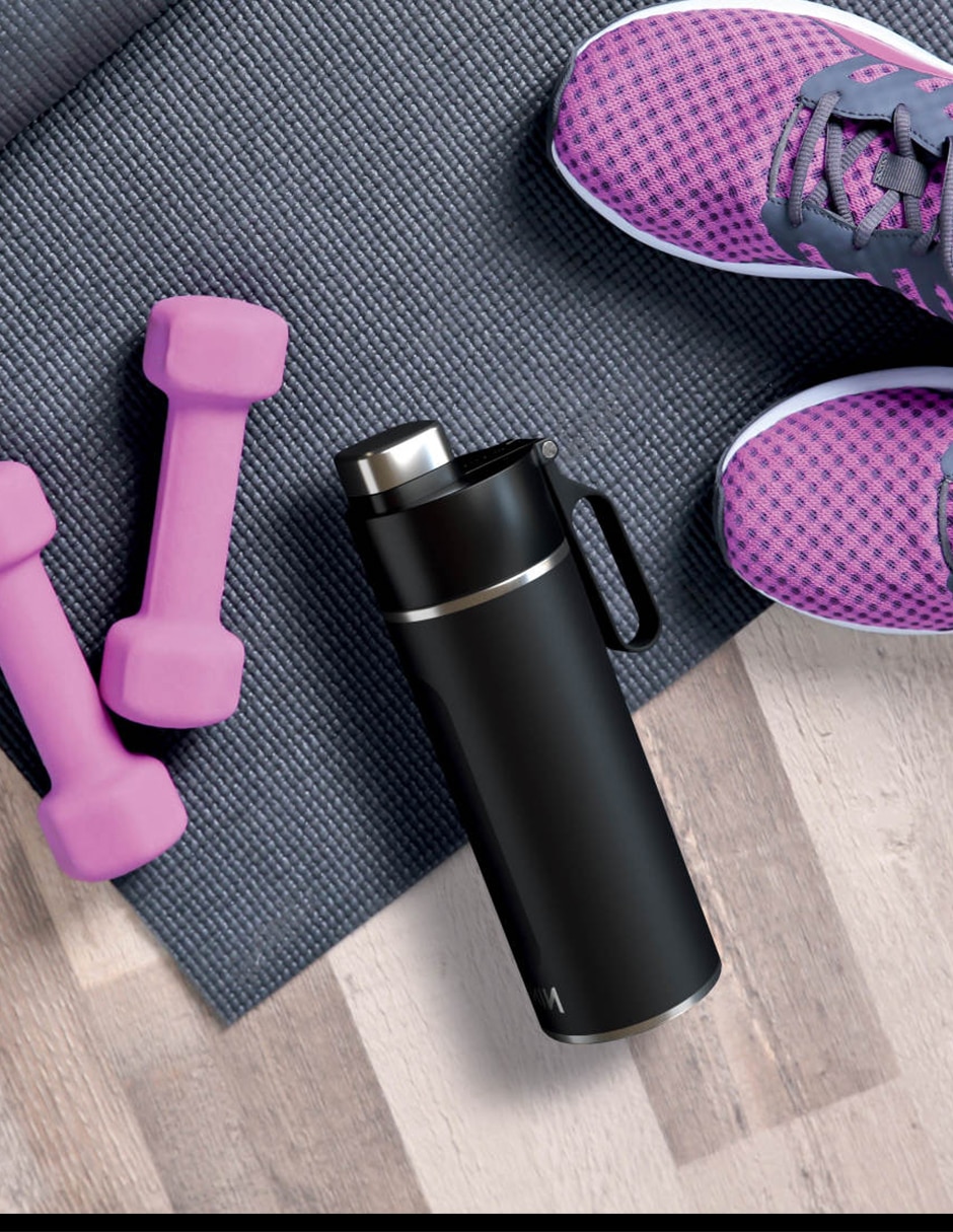 Termo Ninja de acero inoxidable con tapa flip top 709 ml