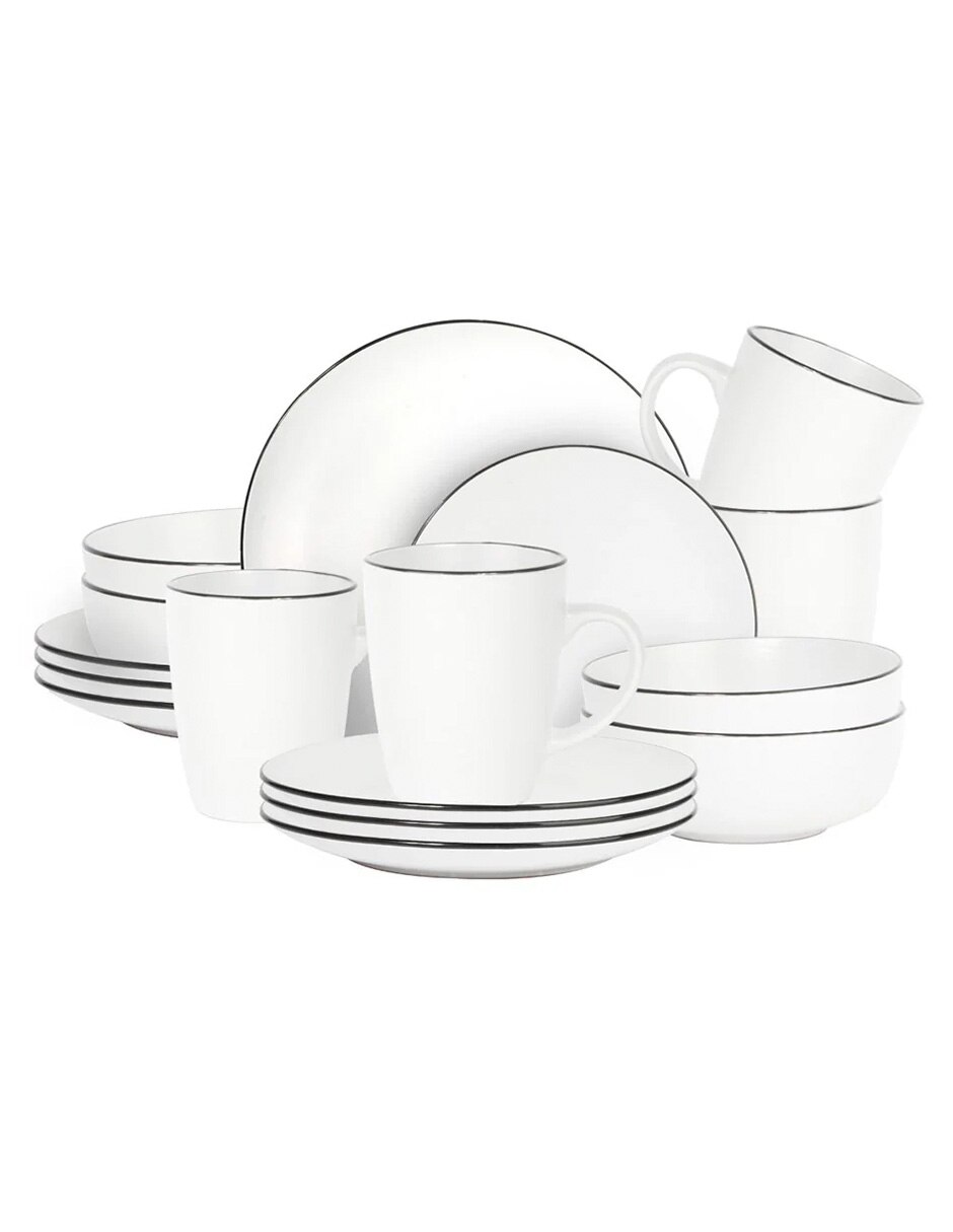 Vajilla cerrada cocina de cerámica para 4 personas