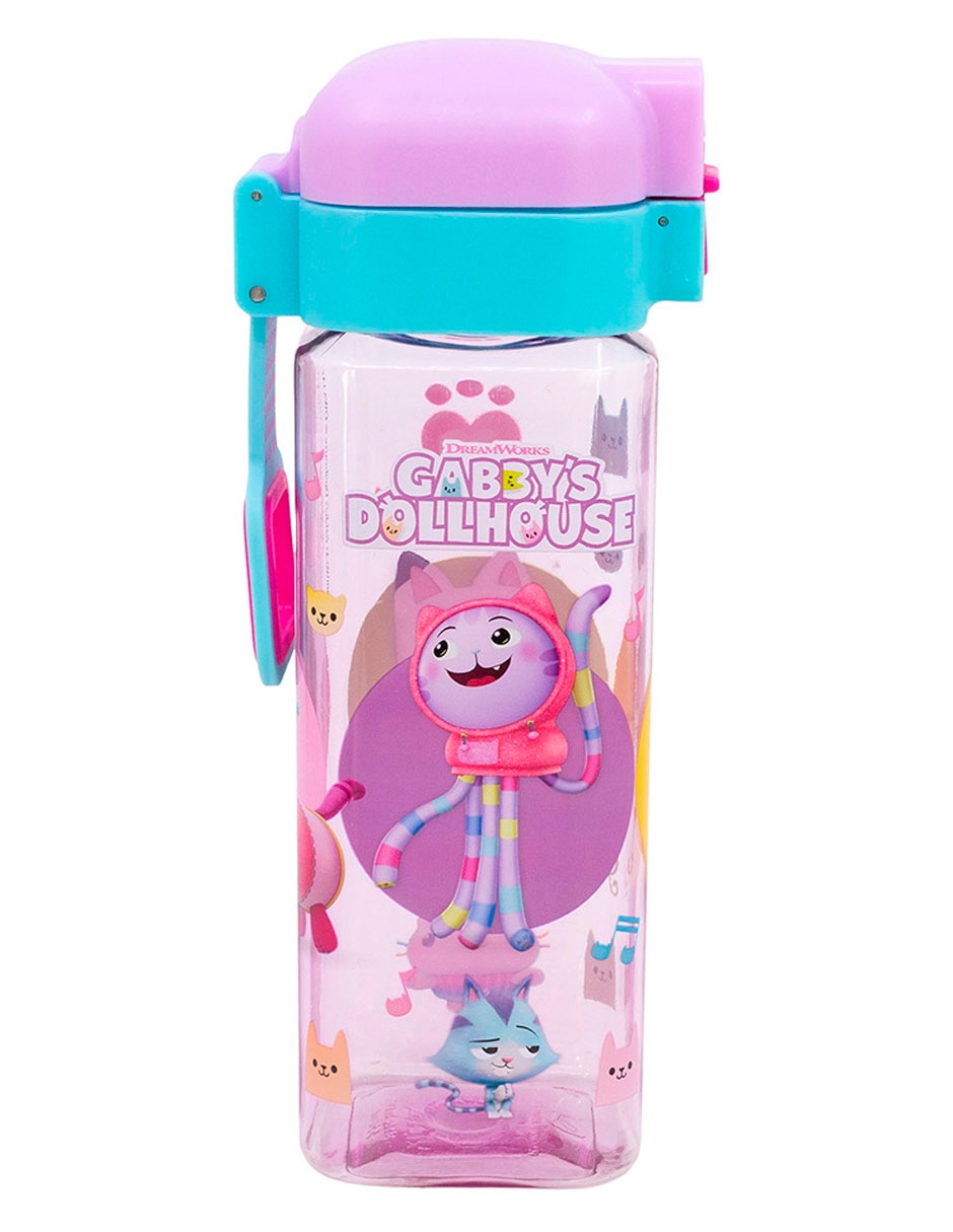 Botella de agua Plástico con tapa Push pull 430 ml