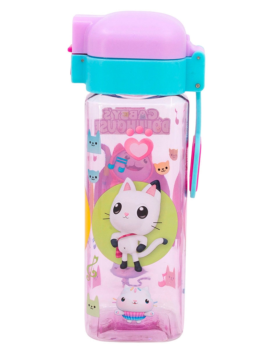Botella de agua Plástico con tapa Push pull 430 ml