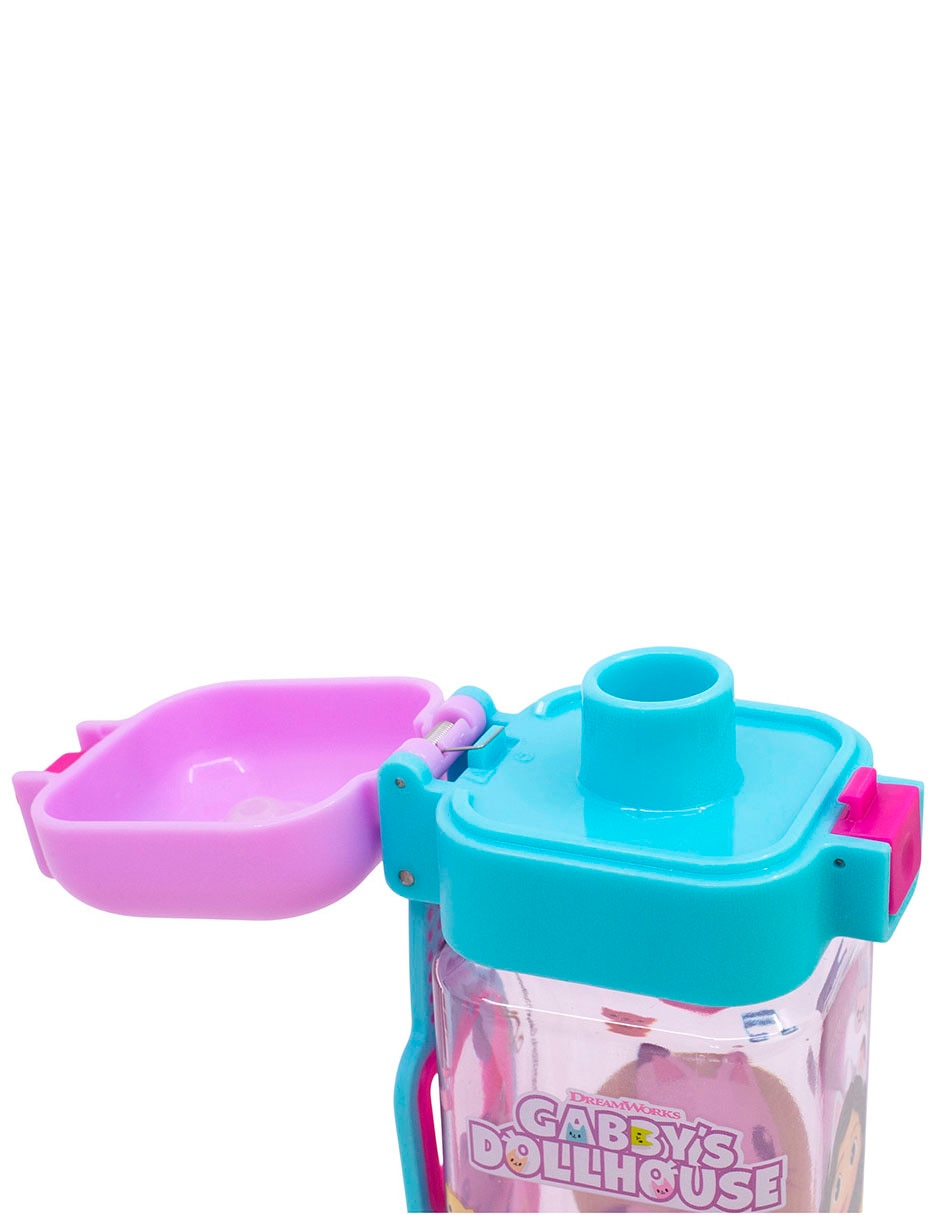 Botella de agua Plástico con tapa Push pull 430 ml 5