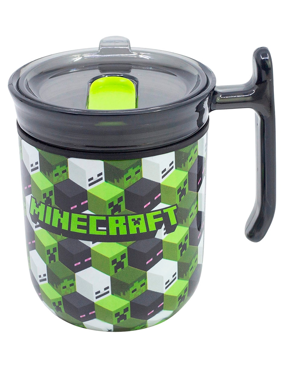 Termo de acero inoxidable Minecraft Iconicmono con tapa a prueba de derrame 470 ml