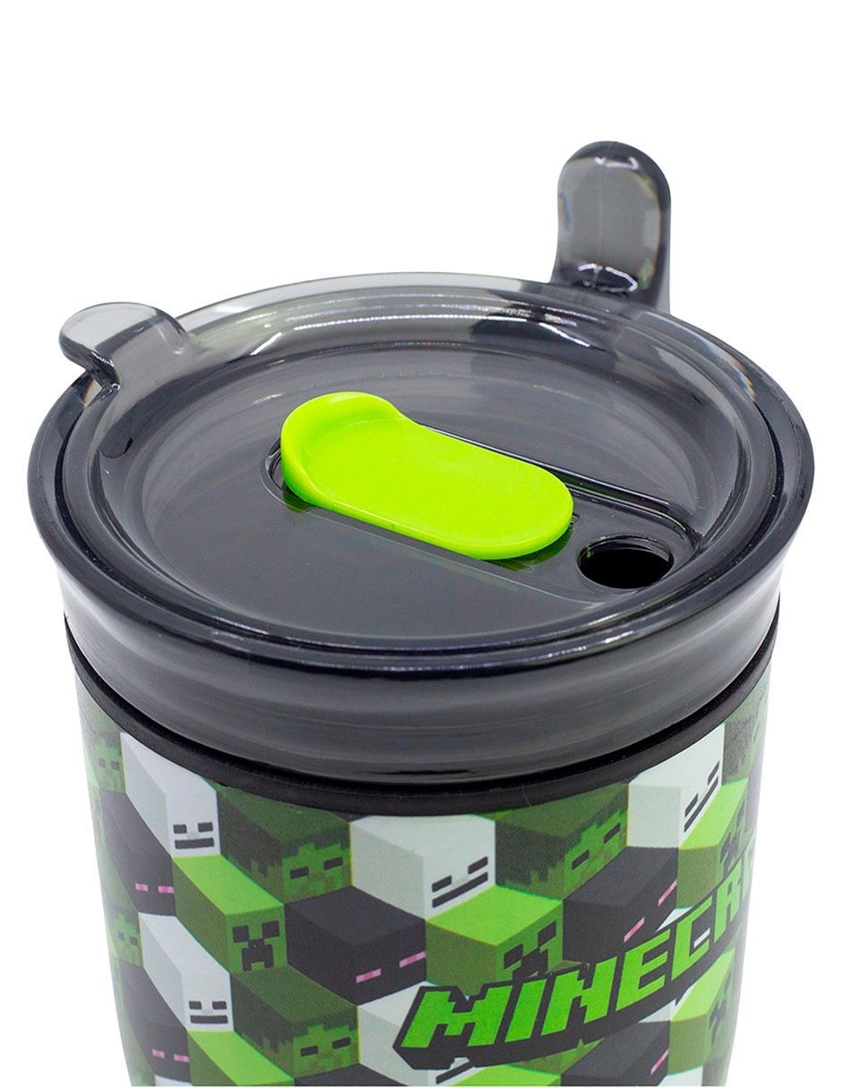 Termo de acero inoxidable Minecraft Iconicmono con tapa a prueba de derrame 470 ml 2