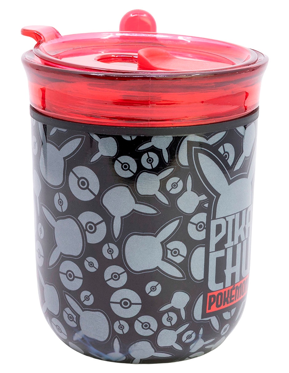 Termo de acero inoxidable Pikachu con tapa rosca 470 ml 3