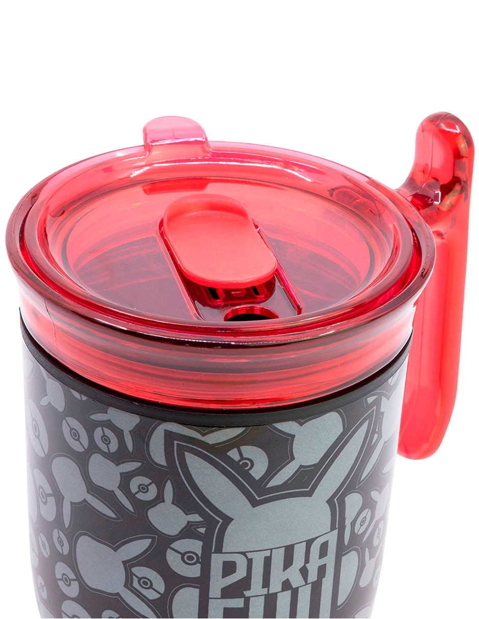 Termo de acero inoxidable Pikachu con tapa rosca 470 ml 2