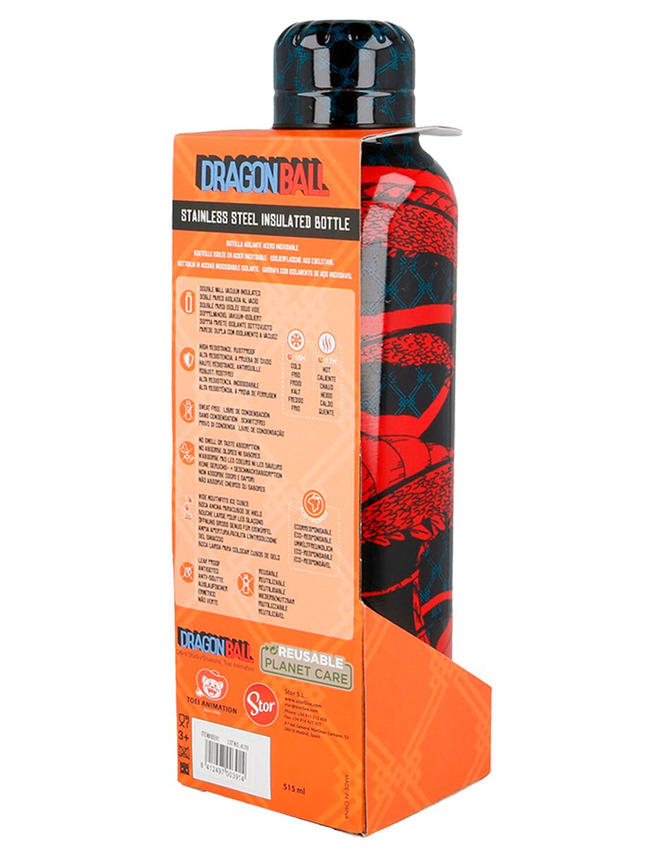Termo de acero inoxidable Dragon Ball con tapa rosca 515 ml 5