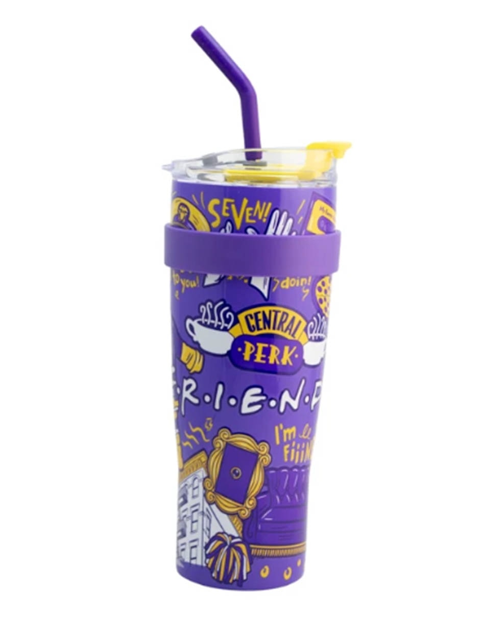 Termo de acero inoxidable friends con tapa doble rosca 4