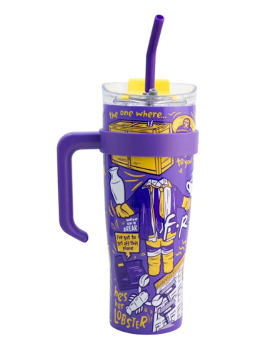 Termo de acero inoxidable friends con tapa doble rosca 3