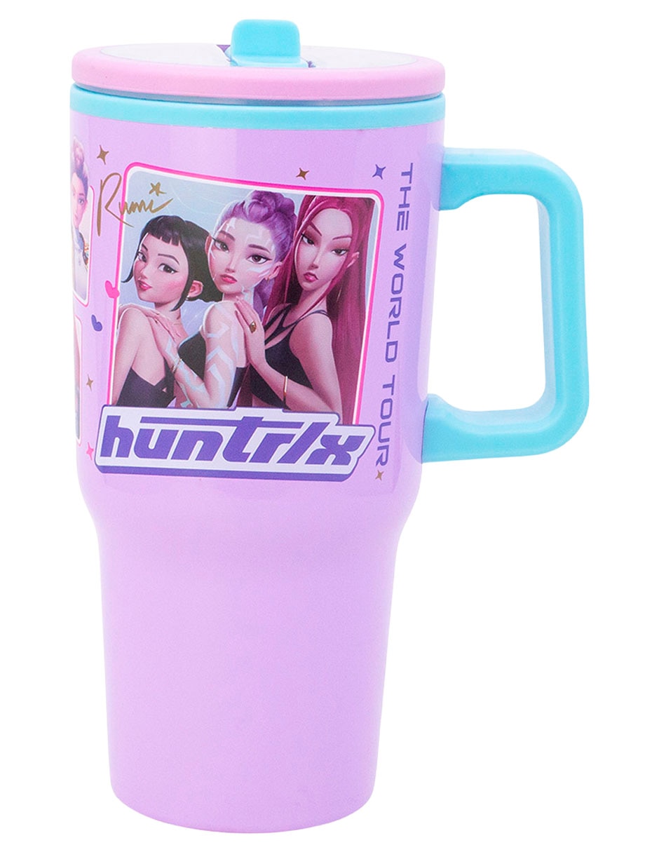 Termo de plástico Las Guerreras K-Pop con tapa rosca 1.5 L