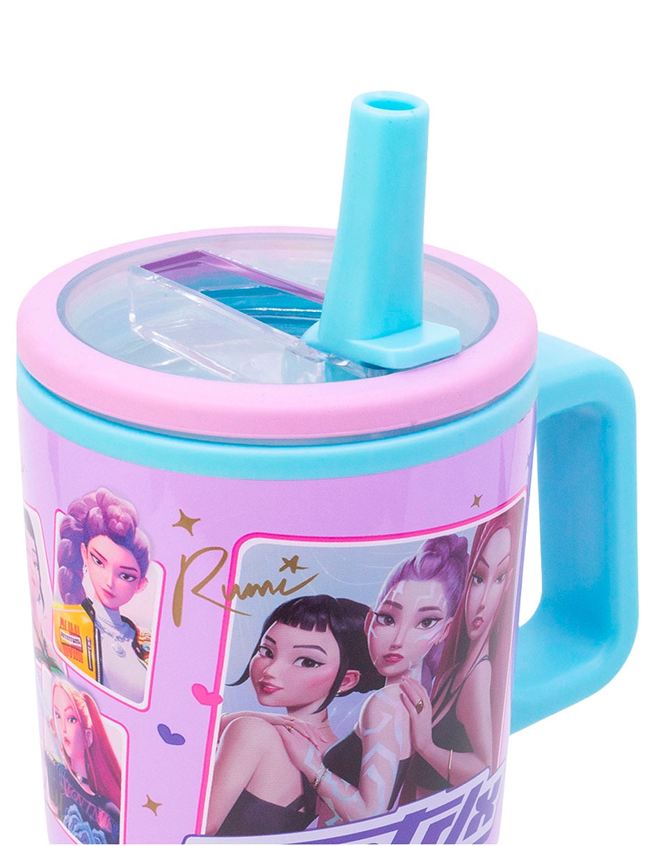 Termo de plástico Las Guerreras K-Pop con tapa rosca 1.5 L