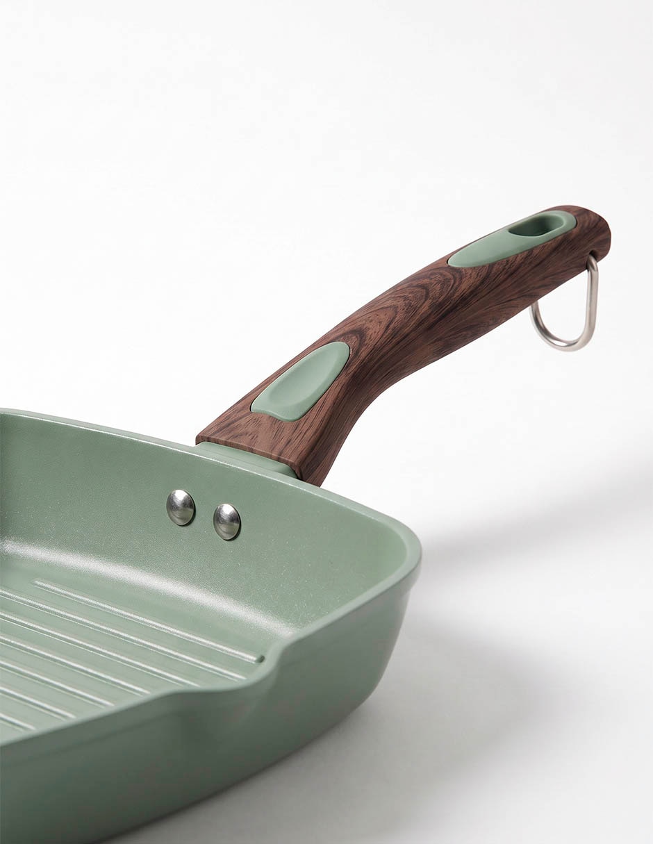 Batería de cocina de aluminio forjado antiadherente cerámica 11 piezas 2